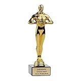 ✔️ MATERIAL - Der Trophy Pokal besteht aus Kunststoff (Plastik) und einem edlen schwarzen Marmorsockel mit weißer Marmorierung.