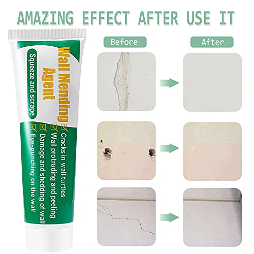 Drywall Patch,Wall Mending Agent,Drywall Repair Kit,Spackle Wall Repair Adhesive Quick & Easy Hole Filling Solution For Wall,Wood & Plaster (2Pcs) #TOP4