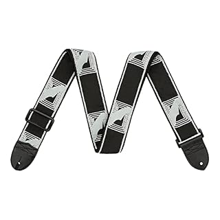 SM SunniMix Sangle de guitare épaississant les accessoires de musique brodés pour basse, Noir blanc - Les Beatles, Paul McCartney, John Lennon, RIngo Starr, George Harrison SM SunniMix Sangle de guitare épaississant les accessoires de musique brodés pour basse, Noir blanc – Image 4