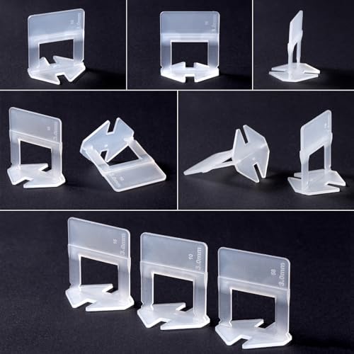 Tile Leveling System Clips Tiles Leveler Spacers Tile Clips 1/8 inch Tile Spacer 7500 Piece and 16 oz Rubber Mallet Hammer .Tile Tools Set for Professional Ceramic and Stone Installation by HeiLuon - Image 3