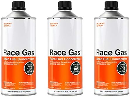 Racegas 100032 Case of 3 Cans of Offroad Race Fuel Concentrate Additive