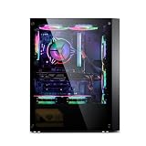 Obudowa Do Gier Mid-Tower ATX, Micro-ATX, ITX, Pionowy Uchwyt GPU, Obudowa Do Gier Na Komputer Stacjonarny, Panel Ze Szkła Hartowanego, Tryb RGB