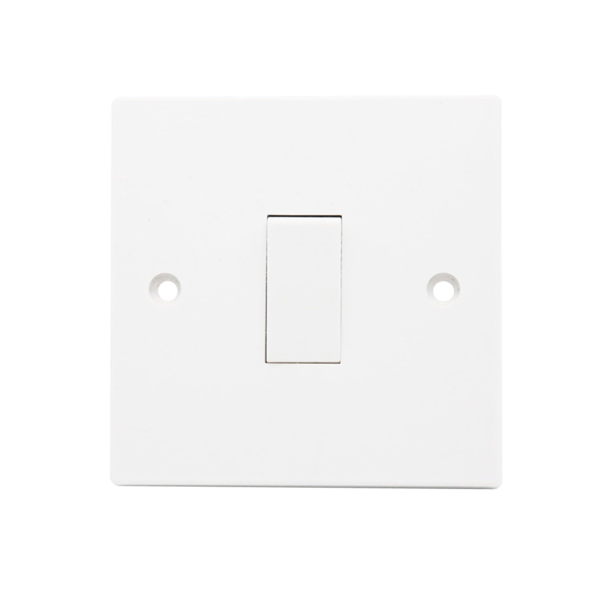 Securlec 1 Way 1 Gang Light Switch, Easy Installation, Stable Performance, Square Edge, Durable, Lightweight, Compact, Ideal for Homes, Offices, Hotels & Shops (Pack of 1)