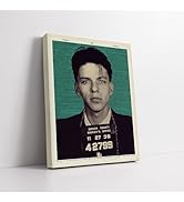 Poster Master Singer Mugshot Canvas - Retro Ol' Blue Eyes Print - Dictionary Art - Celebrity Musi...