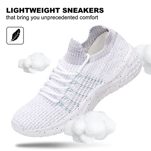 Image of Women's Walking Shoes Tennis Athletic Sport Lightweight Slip on Sneakers