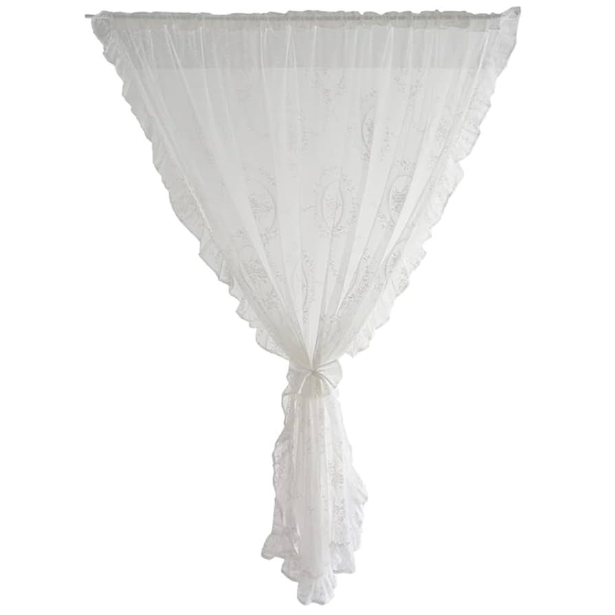 ヴィンテージレースカーテン Amazon｜ベージュヴィンテージかぎ針編みレースカーテン