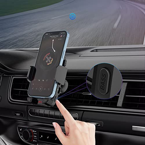 Suporte para celular de carro para saída de ar, Bluetooth 5.0, mãos livres, cancelamento de ruído pa