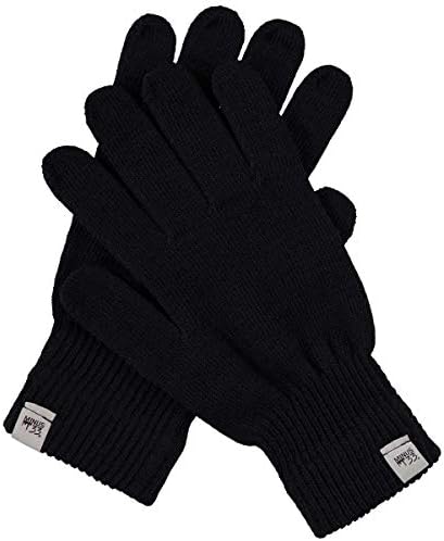 Minus33 Merino Wool Glove Liner Black, Black, Large