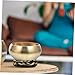 FRCOLOR Handcrafted Singing Bowl Cushion 10cm Decorative Sound Bowl Pad for Meditation and Buddhist Practices Temple Accessory