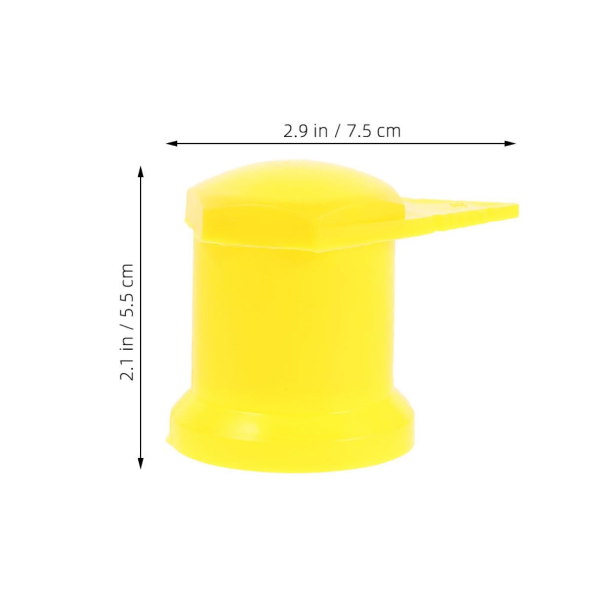 Outanaya 12pcs Yellow Plastic Wheel Nut Indicators for 33 Millimeter Nuts General Compatibility Lug Nut Covers Cap Sleeve for Vehicle and Truck Tires Enhanced Visibility