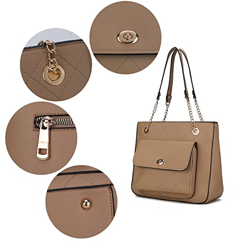 Image of MKF Collection Women Tote Bags Wristlet Wallet Large Designer Handbag Shoulder Bag Top-handle Big Satchel Hobo 2pcs Purse Set