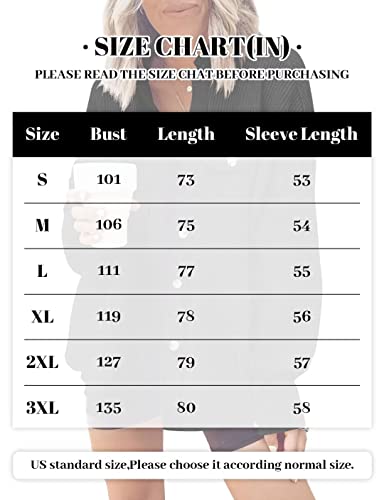 Darkrani Womens Long Sleeve Shirts Light Shacket Jacket Spring Button Down Shirt With Pockets（Black,Medium） #TOP3