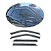 Vesul Updated Side Window Visor Vent Rain Guard Wind Deflectors Shield Sun Shade Smoke Gray Compatible with Ford Explorer 2012 2013 2014 2015 2016 2017 2018 2019
