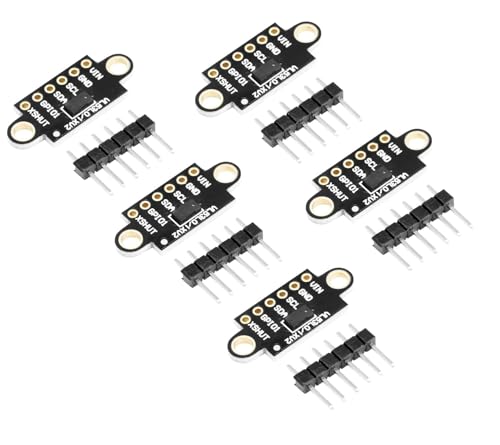 RUIZHI VL53L0X VL53L1X Laser Entfernungsmesser Modul für Arduino Sensoren, VL53L1X V2 Lichtlaufzeit Entfernungssensor 2 Meter für Drohnen, Roboter Kompatibel mit Arduino(5 Stück)