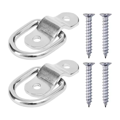 Anclaje amarre con anillo en D para asegurar motos y equipaje en furgonetas, 10 piezas