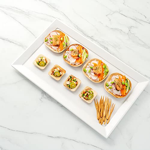 Indo 4 Ounce Palm Bowls, 100 Compostable Palm Leaf Bowls - Biodegradable, Leakresistant, Natural Palm Leaf Disposable Wooden Bowls, Round, For Soups Or Salads - Restaurantware #TOP5