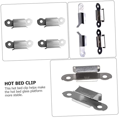 ULTECHNOVO 12 Peças clipe de vidro impressora impresora braçadeira de viveiro braçadeiras de platafo
