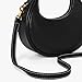 JQWSVE Large Top Handle Bags for Women Ladies Faux Leather Shoulder Purse Crescent Handbags Trendy Crossbody Bag (C01 Black)