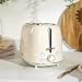 Salter Retro Toaster, 2 Slice Wide Slot, Cream