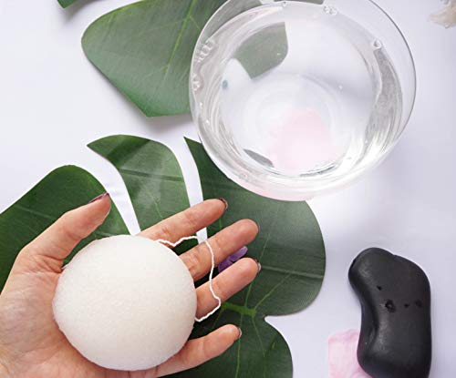 Beter –Esponja facial de konjac, natural y sostenible, apta para pieles sensibles, limpiadora facial y exfoliante suave, ideal para viaje (Paquete de 3) - imagen 3