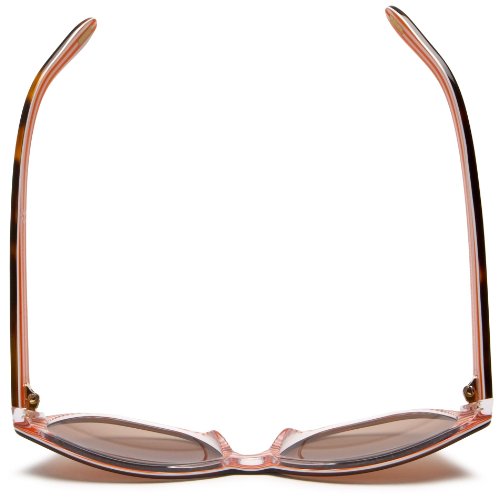 Ralph By Ralph Lauren Women's Ra5128 Square Sunglasses, Shiny Havana On Orange Stripe/Gradient Brown, 55 Mm #TOP4