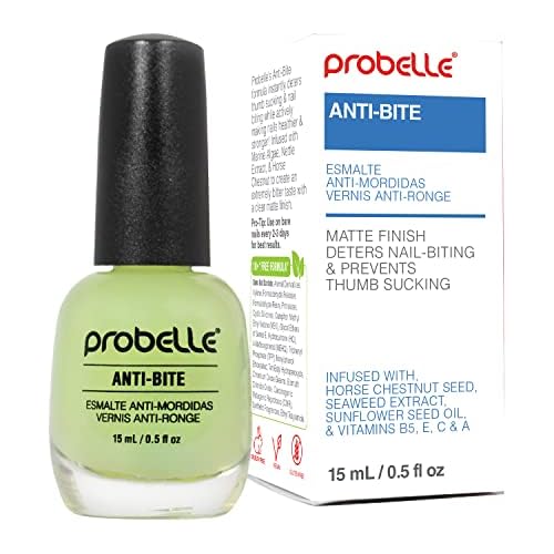Probelle AntiBite Nail Biting Treatment for Kids & Adults No Bite Nail Polish, Thumb Guard