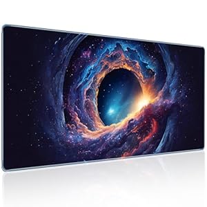 Large Gaming Mouse Pad, 35.4×15.7in Technological Nebula Style Gaming Mousepad, Professional Non-Slip Rubber Base Big Mouse Pad, Mouse Pad XXXL for Gaming & Office & Home, Full Desk Mouse Pad