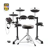 Alesis Debut Kit - Kinder Drum Kit mit 4 Mesh E-Drum Set Pads, 120 Sounds, 100 Lektionen, Schlagzeughocker, Drum Sticks, Stimmschlüssel und Kopfhörern