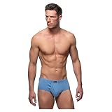 100% algodón Abanderado Esenciales Ropa Interior de Hombres, Mar Grisaceo, 56 (Pack de 3)
