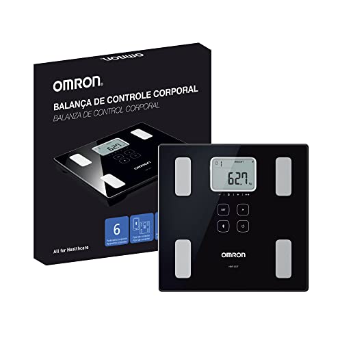 Balança de Controle Corporal com Bluetooth HBF-222T, Omron, Preta