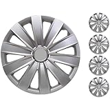 Copri Juego de 4 tapacubos plateados de 15 pulgadas para Nissan Sentra Altima Versa Note Quest Micra Leaf Tiida