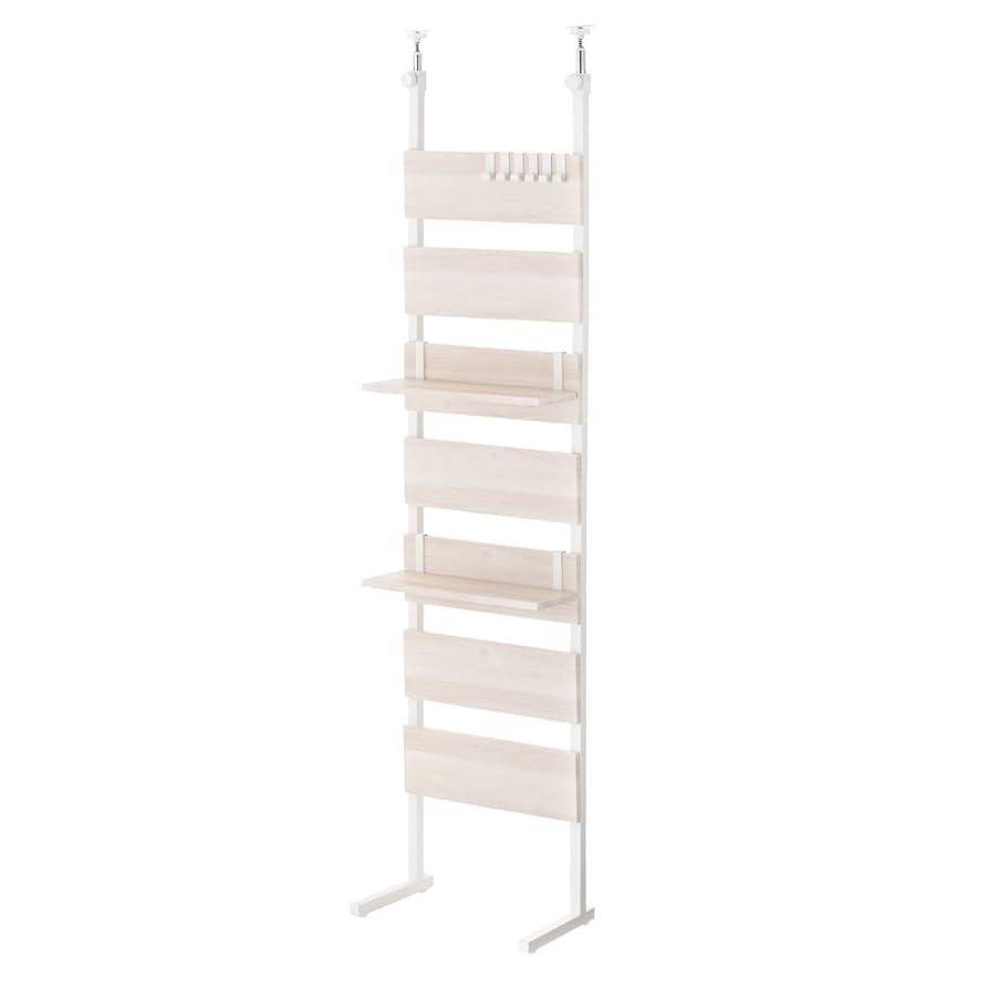 Amazon｜ぼん家具 突っ張り 壁面 収納 幅45cm 薄 シェルフ