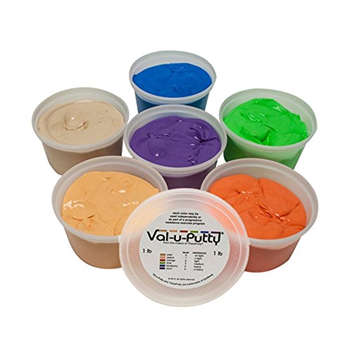 Cando Variable Strength Exercise Putty - 5 lbs Base Putty Plus 32 Pellet Packs