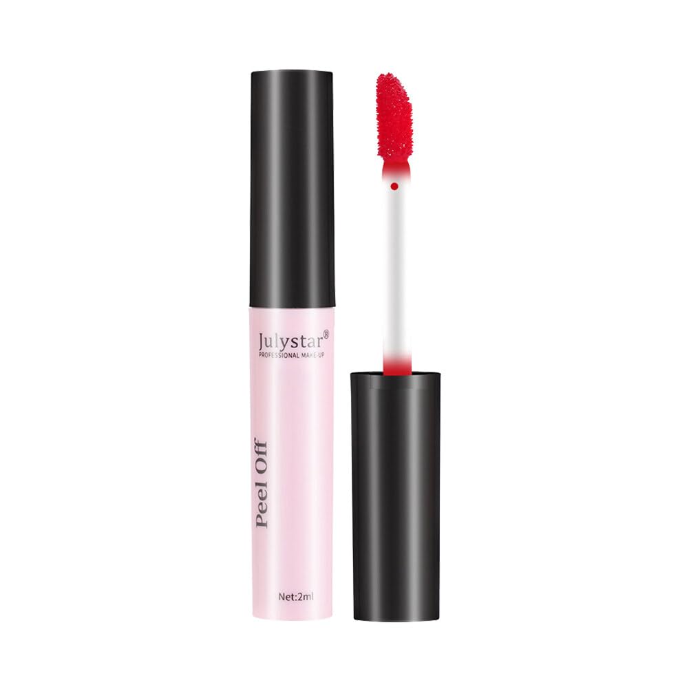 Surakey Lip Gloss, Waterproof Lip Tint Stain Moisturizing Natural Mini Liquid Lipstick,Multi-use Lip, Long-Lasting lip stain, Peelable Lip Gloss Non Staining Plumping Shiny Lip, Type 3