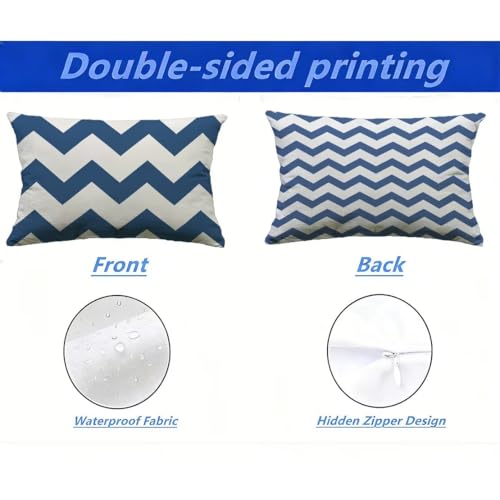 Housses de coussin de jardin 80x100 imperméable pour extérieur et patio