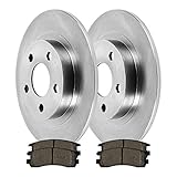 AutoShack RSMK65041-65041-698-2-4 Pair of 2 Rear Driver and Passenger Side Disc Brake Kit Rotors and...