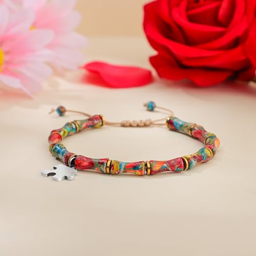 Yiyang Teacher Appreciation Gifts, Bamboo Bracelet for Women Men Boho Healing Jewelry Birthday Retirement Thank You Gifts for Teacher3