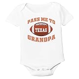 Future Tailgater Pass Me To Grandpa Baby Bodysuit for Texas Football Fans (3-6 months)