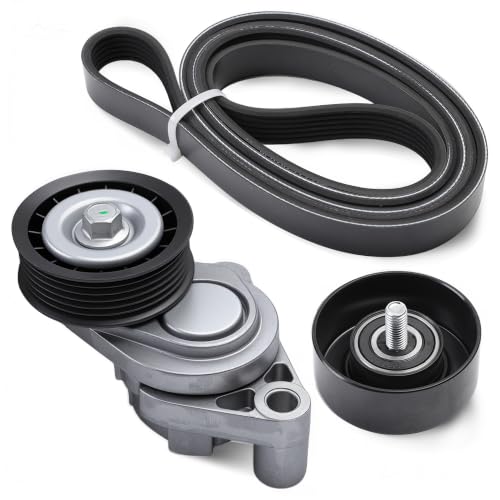 Riyhch 90K-38328D Drive Belt Tensioner Component Kit Fit for Chevrolet Corvette 2005-2013, 6.0L/6.2L/7.0L Drive Belt Tensioner & Idler Pulley & Serpentine Belt Replacement for 38328 12569301 by Riyhch - Used condition - US$17.80