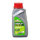 Rhutten, Olio Garden per Attrezzi da Giardino, per Motori 4Tempi SAE 30, Minerale, 600ml