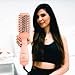 FairyBrave Blow Dryer Brush - Hot Air Volumizer with Hair Clips and Teasing Comb for Medium to Thick Hair, Pink