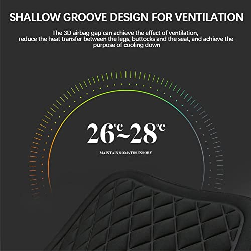 Harr Car Seat Cushion Pad Memory Foam Seat Cushion Seat Protector Cover Driver Comfort Car Seat Pillow With Non Slip Bottom For Black #TOP4