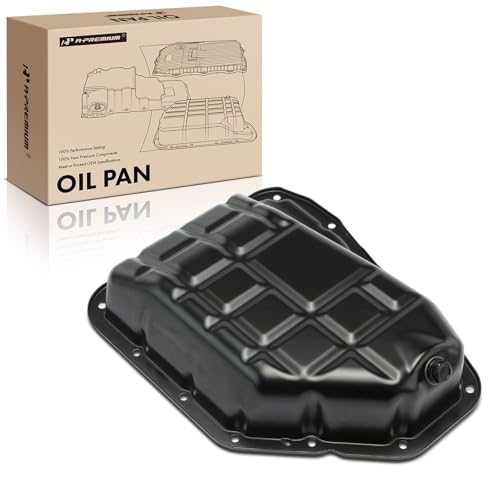 A-Premium Lower Engine Oil Pan Sump with Drain Plug Compatible with Kia Sorento 2015-2018, Sedona 2014-2018, Cadenza 2015-2016 & Hyundai Santa Fe 2015-2018, Santa Fe XL 2015-2019, Azera, 3.3L 3.5L