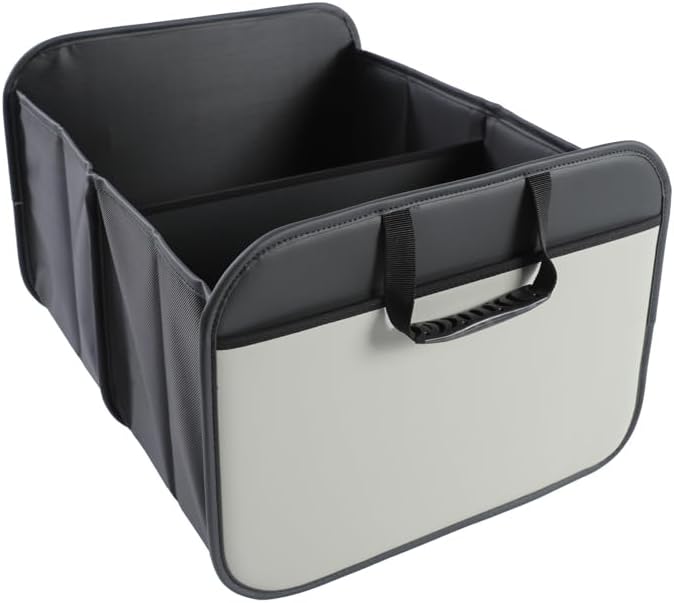 - Car Trunk Organizer with, Collapsible Car Trunk Storage Organizer, Car Organizer and Storage for SUV, Truck, Sedan (grey) 21.7x17.7x13.4 Inches