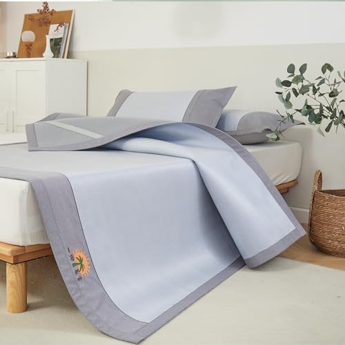 YOUR MOON Mattress Pad Queen Size, Breathable and Moisture-Wicking Mattress Topper Cover, 16'' Deep Pocket, Smooth Noiseless Mattress Pad(Gray) Gray Queen