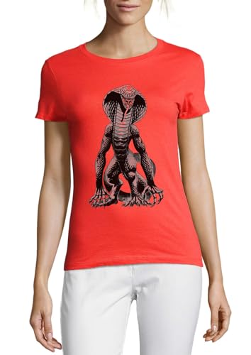 T-shirt anime 05 coton femme rouge col rond mode japonaise streetwear