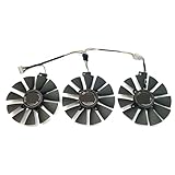 QWCOZSY Ventilateur de Refroidissement GPU 87MM 6 Broches RX VEGA64 VEGA56, pour ASUS pour ROG Strix RX 590 580 570 480, GTX 1080 1070 1060, R9 390(Fan)