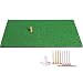 Truedays Golf Mat 12"x24" Residential Practice Hitting Mat Rubber Tee Holder