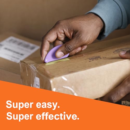 Image of Slice Micro Safety Cutter | Safe Ceramic Box Cutter Lasting 11x Longer than Metal | Keychain Box Opener | 4 Pack | Lavender