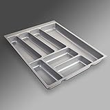 Sotech SO-Tech® Cubertero ORGA-Box® II para Cajón de Nobilia 45 cm (Cubertero: 462 x 355 mm) Color Gris Argentado